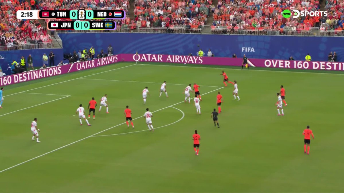 🇳🇱🔥 PAÍSES BAJOS YA LE GANA A TÚNEZ EN 2 MINUTOS.