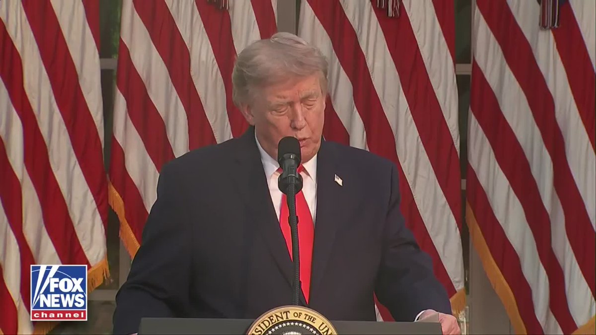 "They caught them." President Trump says the vandals accused of damaging the Lincoln Memorial Reflecting Pool have been caught, alleging they used a box cutter or other sharp object to slash the newly restored pool and dumped fertilizer into the water. Speaking during the White House Rose Garden Club Dinner with American farmers, Trump said the suspects "have some problems ahead of them" and described them as "sick people." Trump praised crews for quickly restoring the Reflecting Pool, saying it “looks beautiful.”