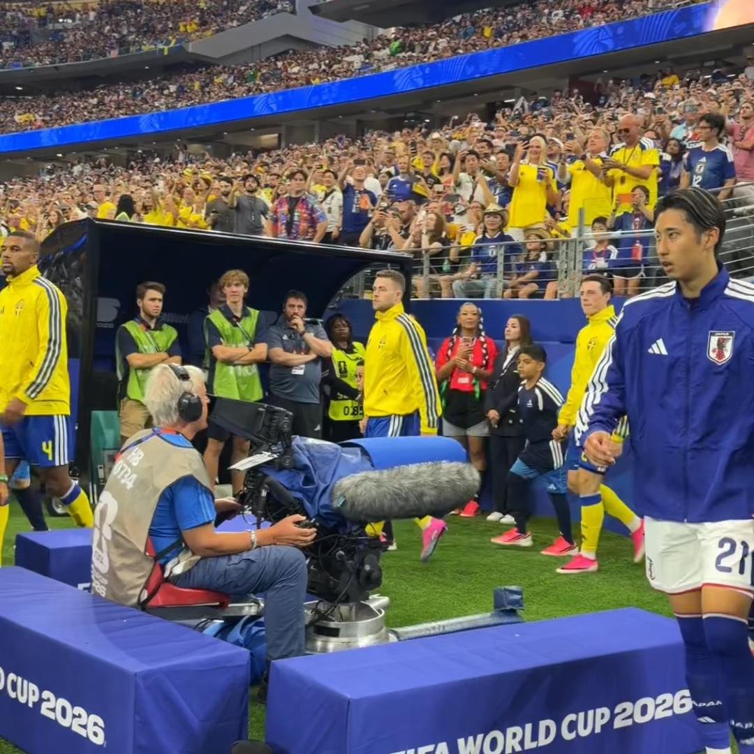 Big game in Dallas. 🇯🇵🇸🇪 #FIFAWorldCup