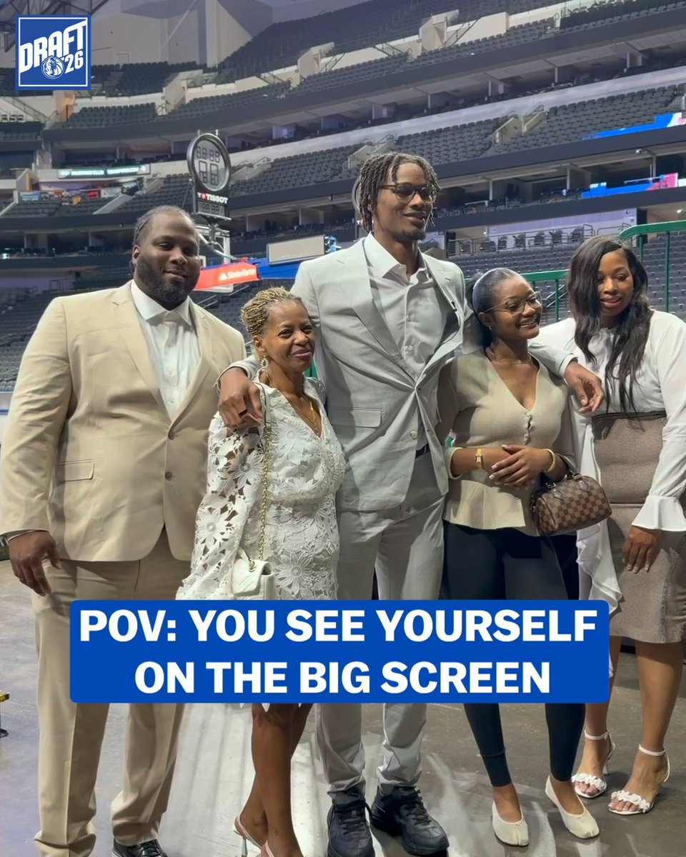 The big leagues 🤝 The big screens. #MavsDraft26