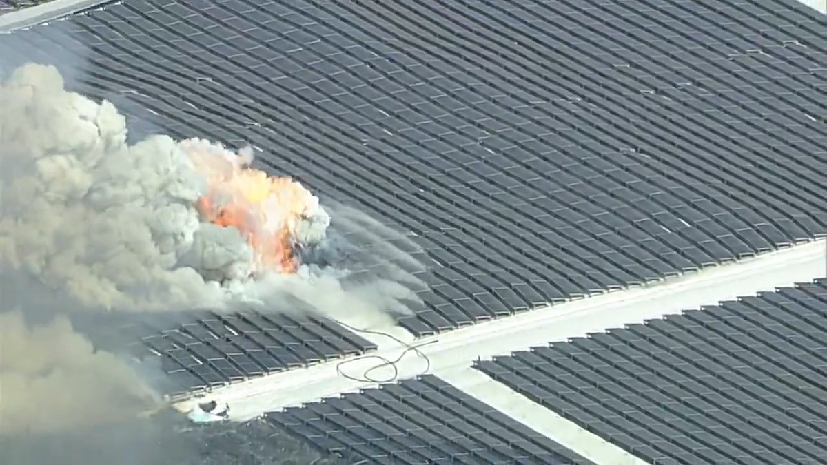 We’re sure this only offset a few decades worth of carbon credits. Footage from the Boyle Heights warehouse fire that burned for days.