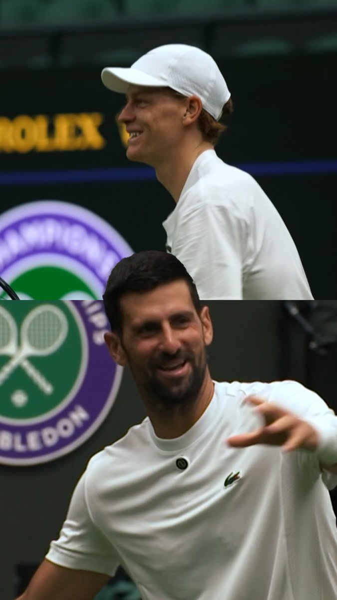 🎙️ “Any tips for Jannik Sinner returning as defending champion?” 🦊 “Tell me Novak” 😂 🇷🇸 "I don't think he needs my tips, to be honest. He’s doing quite well, I’m just trying to be as good of a sparring partner for him today.”