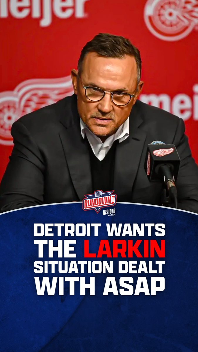 Steve Yzerman is holding firm when it comes to Dylan Larkin, but he still doesn't want negotiations with his "disgruntled captain" to drag on. FULL EPISODE: 🖥️YouTube: 🎧Apple: 🎧Spotify: David Pagnotta | Irfaan Gaffar #NHL #NHLDraft #RedWings #Larkin