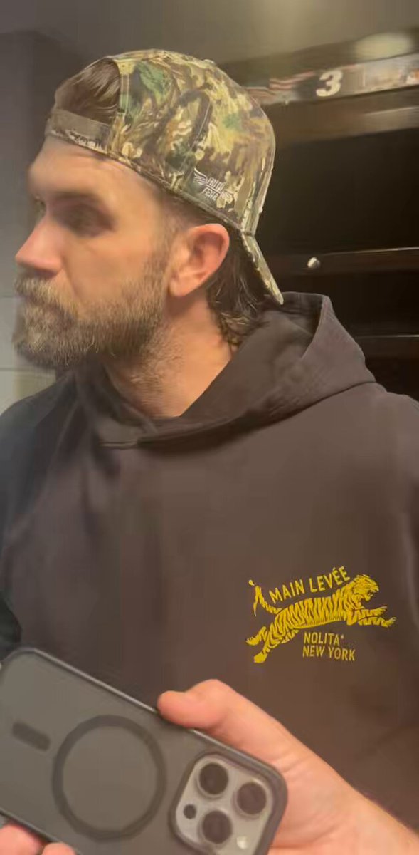 Bryce Harper made it a point to note that he showed the Nationals fans his ring finger, not his middle finger, after that HR. He can’t believe they boo Trea Turner in Washington, but he still loves playing at his old home stadium.