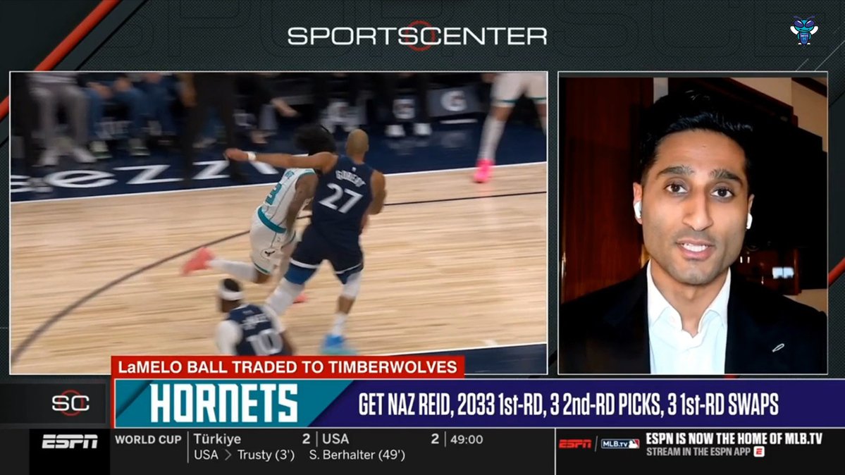 Miles Bridges is getting "a ton of interest" around the league, per Shams Charania. "They already got some trade calls in on [Naz Reid], but the plan is right now to keep him. This is a team that could still shift the roster around a little bit if they want."