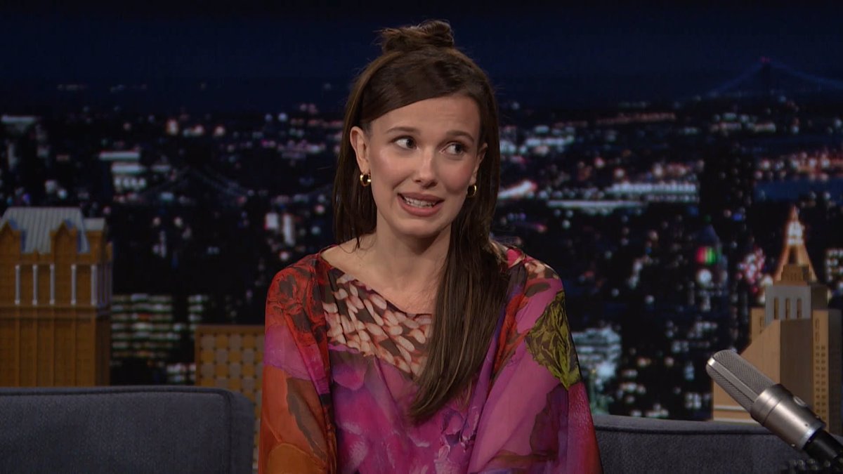 Millie Bobby Brown reveals Sherlock Holmes goes missing in Enola Holmes 3 👀 #FallonTonight