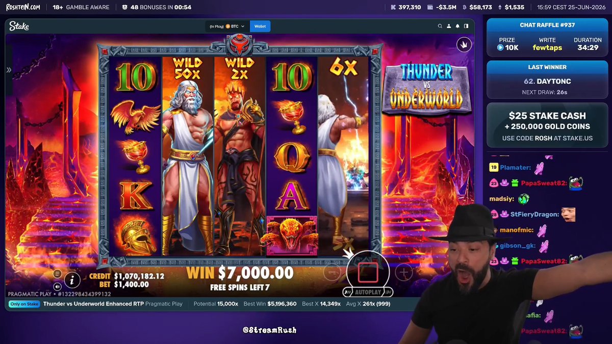 ROSHTEIN GOES INSANE AFTER A HISTORIC WIN ON THUNDER VS UNDERWORLD🥶🥶🥶