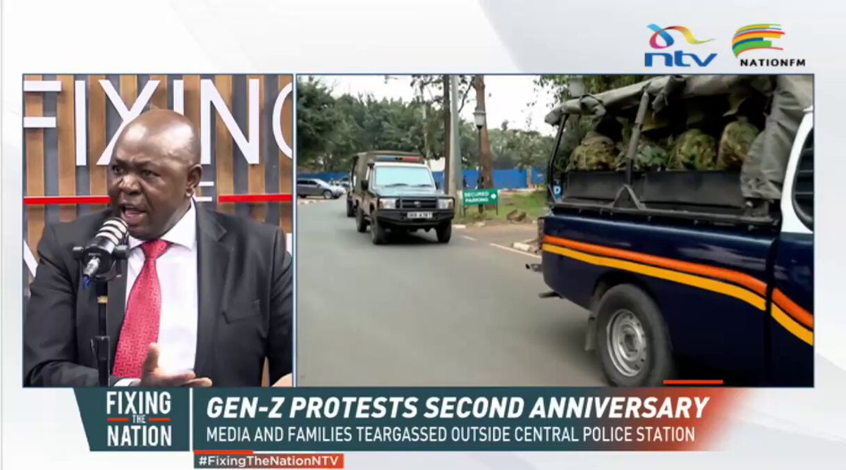 Charles Owino says yesterday's protesters should have informed the Central OCS, and not police bosses. The team at NTV is wondering what kind of logic that is. Mariam Bishar has asked Charles not to be intellectually lazy.
