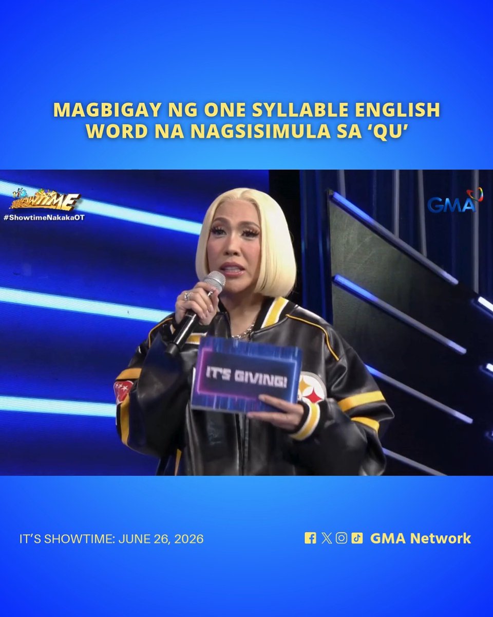 #ItsShowtime #Highlights: One syllable ngani 😅 Watch #ItsShowtime every 12:00 p.m. from Monday to Saturday on GMA. For more videos, visit: Watch the full episodes of your favorite GMA shows on the new GMA Play app. Download now on Google Play and App Store. Also available on and Android TVs! #ISTReels #ViceGanda #KimChiu #JackieGonzaga