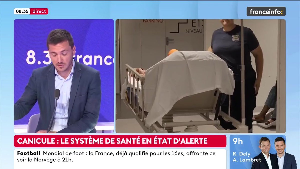🔴 Canicule : le système de santé en état d’alerte ➡️ "Pour la rénovation thermique des bâtiments, absolument rien n’a été fait […] Au rythme actuel de la Macronie, il nous faudrait plus de deux siècles pour réussir à isoler les bâtiments", dit Clémence Guetté, députée LFI