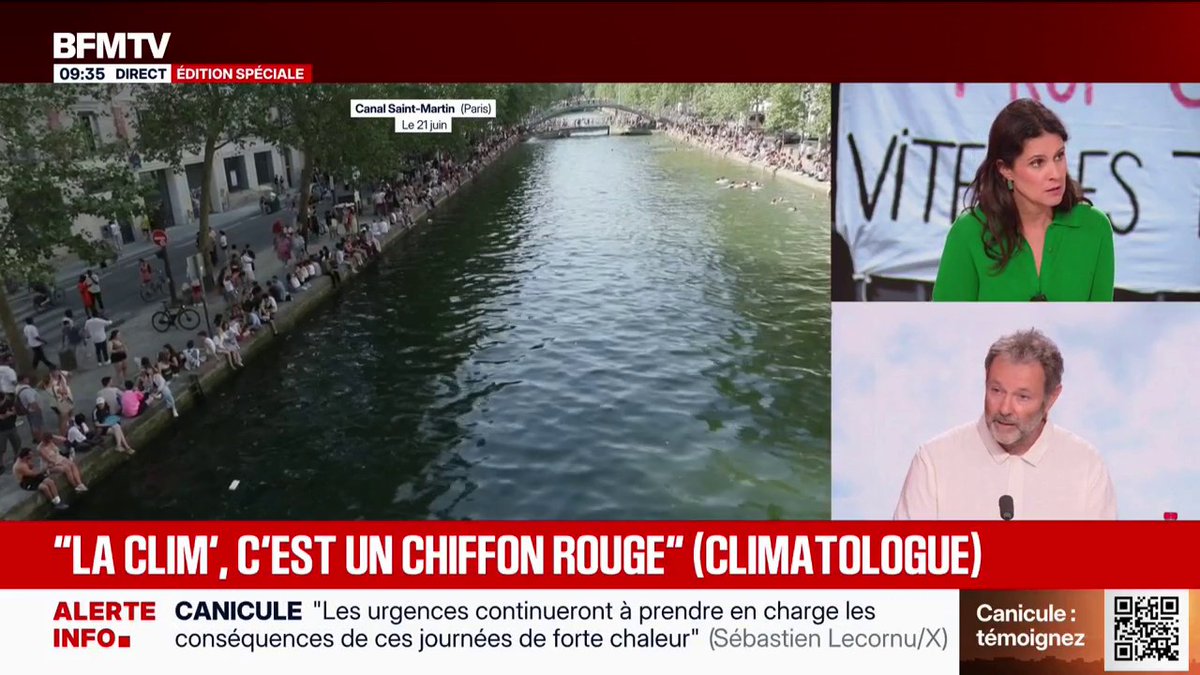 Réchauffement climatique: "La France que l'on souhaite, ce n'est pas la France de la climatisation non plus", assure Christophe Cassou, climatologue