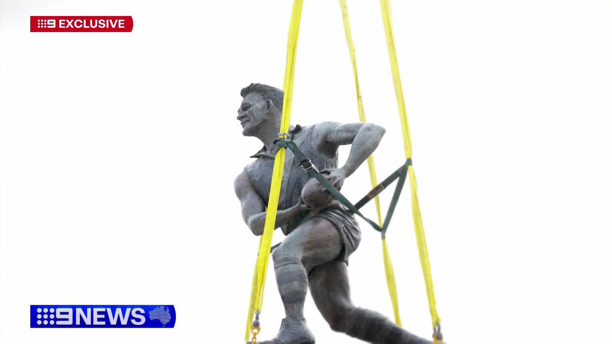 #EXCLUSIVE: Arguably the most famous Tiger of all, Jack Dyer has had his statue moved from a nondescript area at the back of the ground to pride of place at Punt Road. #9News