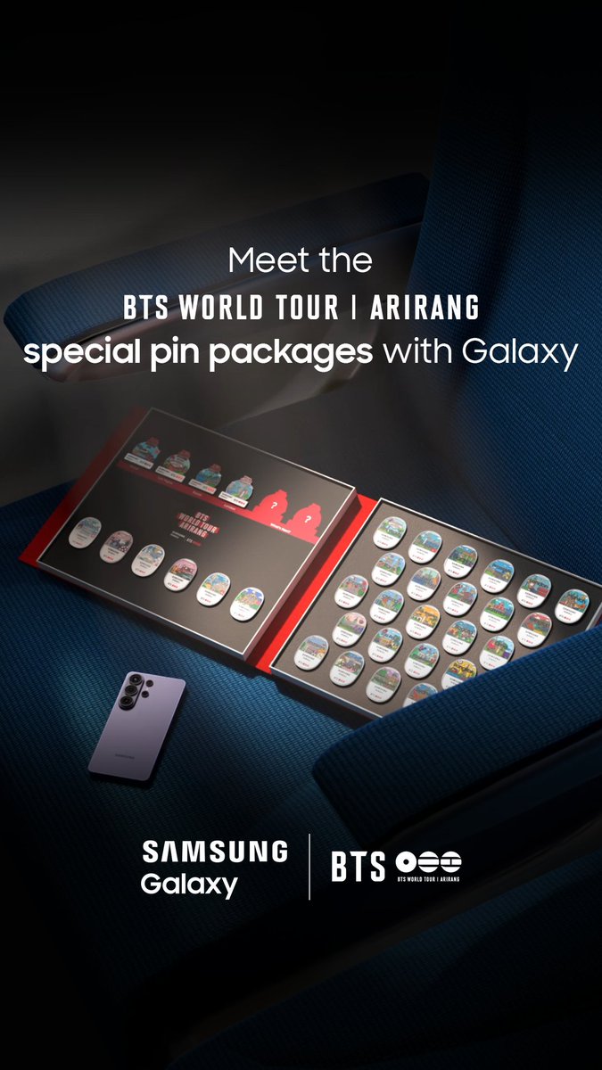 BTS WORLD TOUR ARIRANG seen through an airplane window ✈️ Discover various city pins created by Galaxy. For more details, please check Samsung’s official local accounts! #GalaxyS26Ultra #BTS_WORLDTOUR_ARIRANG_SPONSOR #Samsung Learn more: