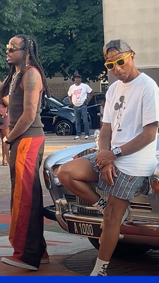 Pharrell Williams débarque à Grigny dans l’Essonne pour le tournage d’un clip