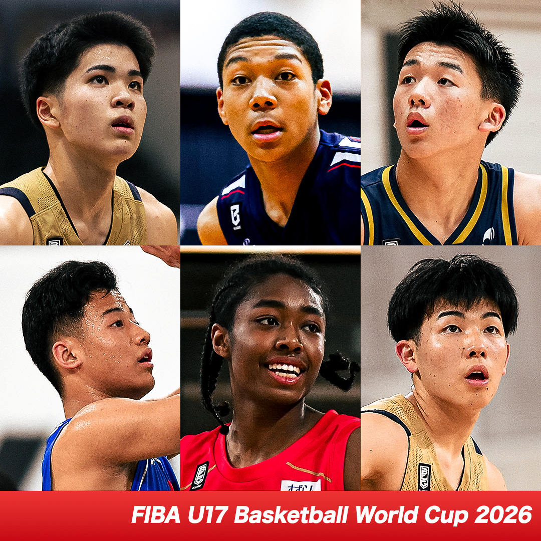 🇯🇵 #AkatsukiJapan 男子U17日本代表🇯🇵 世界に挑む若き才能たち🔥 Bリーグ ユース出身・所属の6選手のプレーをまとめてチェック👀 🏆FIBA U17バスケットボール ワールドカップ2026 📅6/27(土) 24:00~ 🆚イタリア 📡FIBA公式YouTubeにて配信予定 #Bリーグ #BリーグU18