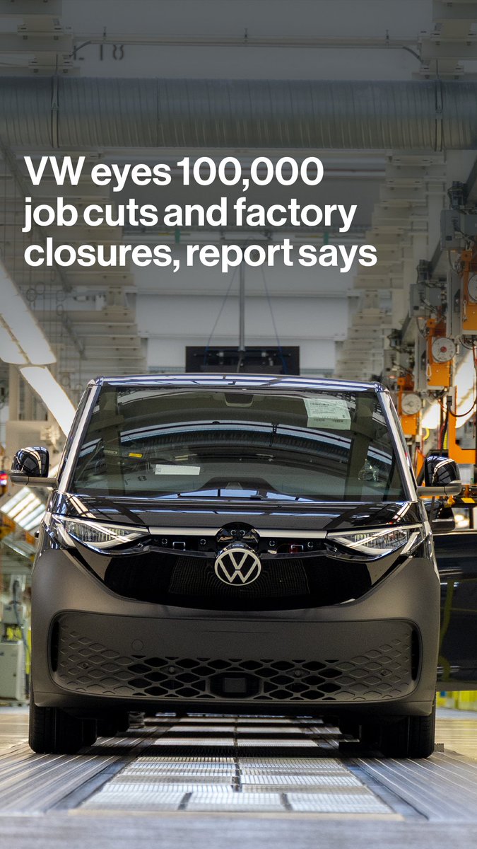 Volkswagen is looking to cut 100,000 additional job cuts and may shutter factories in a push to make Europe's biggest automaker more competitive. Bloomberg's Elisabeth Behrmann explains