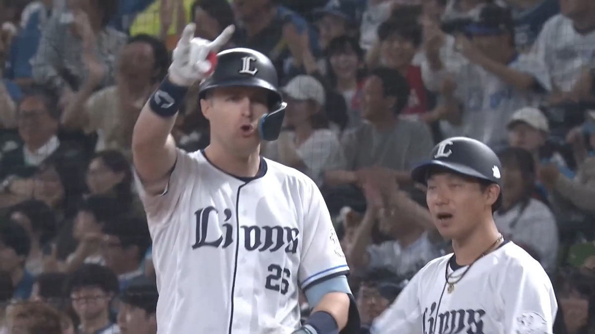 勝負強さは健在！👏 終盤に追いついた！👏 埼玉西武 ネビン 選手の2点タイムリーヒットで同点に追いつく！🔥🔥 👇ライブ配信・見逃し配信を見る