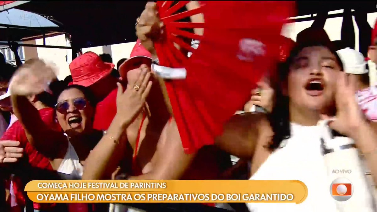old que também íamos conferir o esquenta da torcida do Boi Garantido, né? 🐂🔥 o Festival de Parintins já tá a todo vapor, meus amores! ❤️✨ #Encontro #TVGlobo