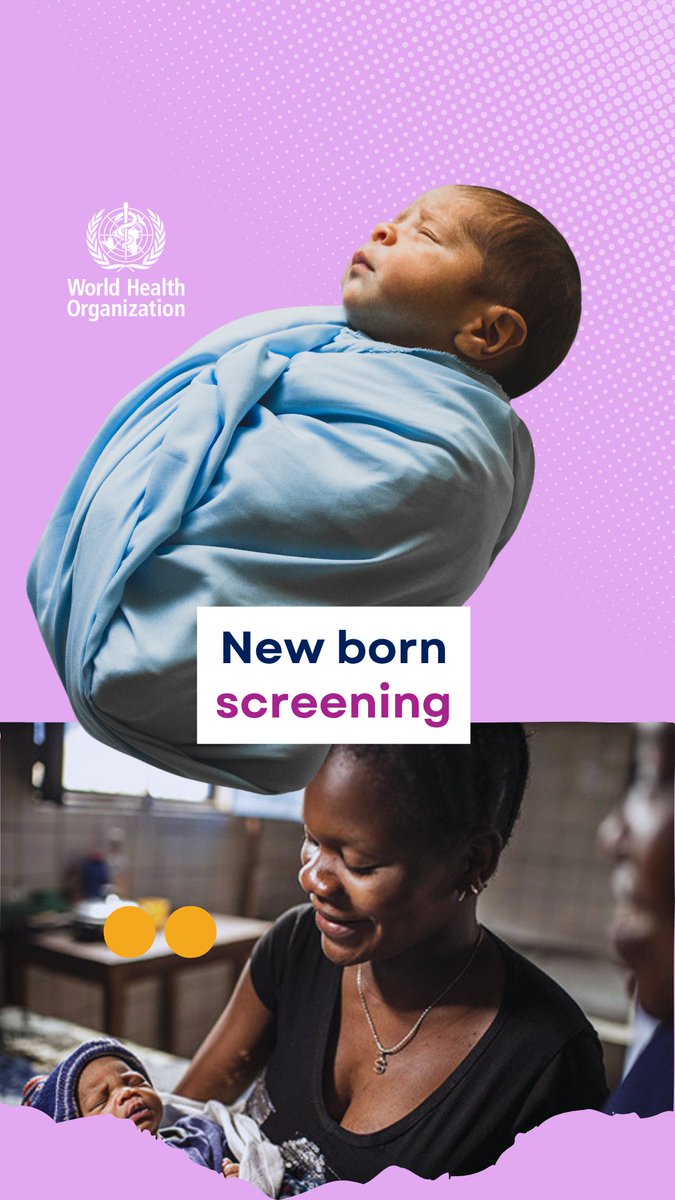 A simple test at birth can change the course of a child’s life. Every child deserves that chance. 📋Find out more: #NewbornScreening #EveryBabyCounts