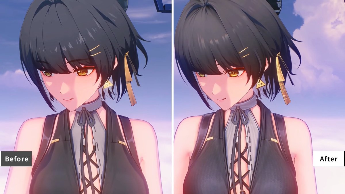 comparison video from the livestream