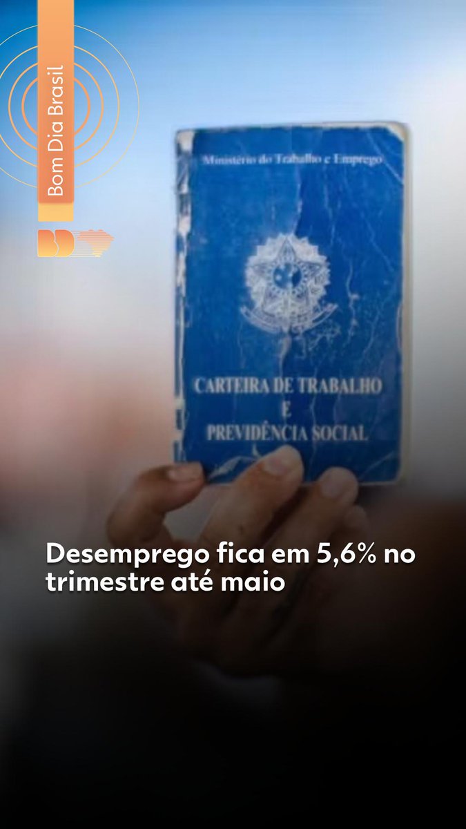 Desemprego fica em 5,6% no trimestre até maio, diz IBGE #g1