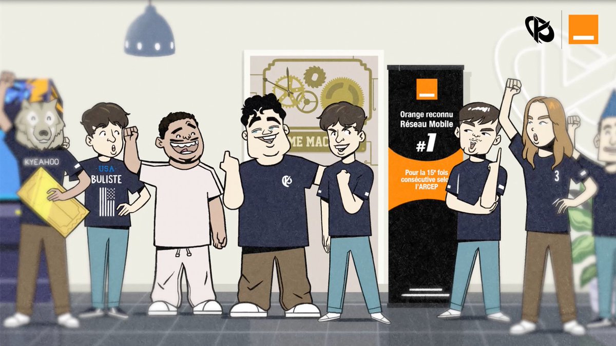 Avec la Karmine Corp, on n'a pas fini de rêver plus grand 💙🧡 Orange France, reconnu réseau mobile n°1 pour la 15ᵉ fois consécutive selon l'ARCEP*. Et vous, vous étiez où il y a 16 ans ? 👀