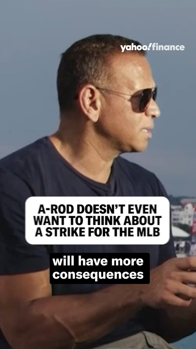 Alex Rodriguez doesn't even want to think about a strike for the MLB. ⚾️ "This season will have more consequences than any season we've had over the past century," Alex Rodriguez tells Brian Sozzi.