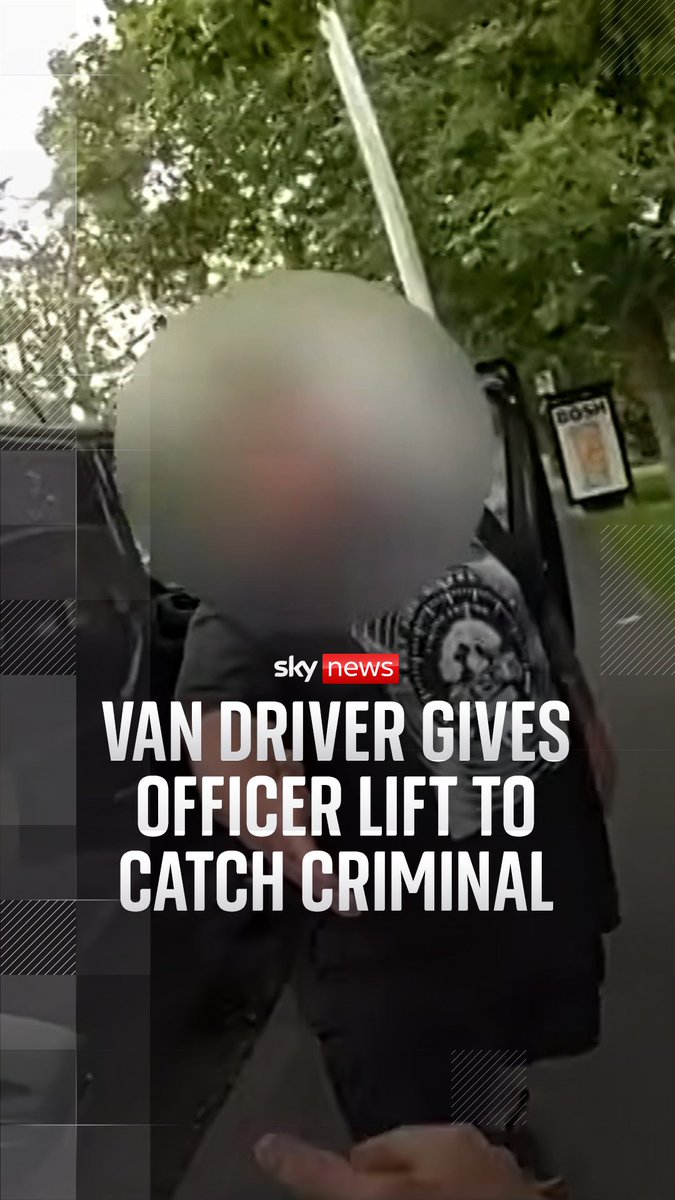 Kent Police were visiting a property in Thanet following reports of a serious assault when the wanted suspect managed to flee the scene on foot. A van driver then gave an armed officer a lift to catch the criminal.