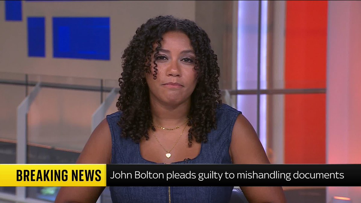 BREAKING: Donald Trump's former national security adviser John Bolton has pleaded guilty to mishandling classified documents. 📺 Sky 501 and YouTube