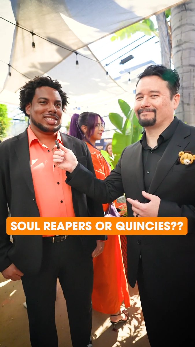 Who are you rooting for? Soul Reapers or Quincies? ⚔️🏹 Go catch BLEACH: Thousand-Year Blood War - The Calamity in theaters now! 🎟️🍿 Johnny Yong Bosch Tracy Allen BRAIN DEAD STUDIOS Fandango