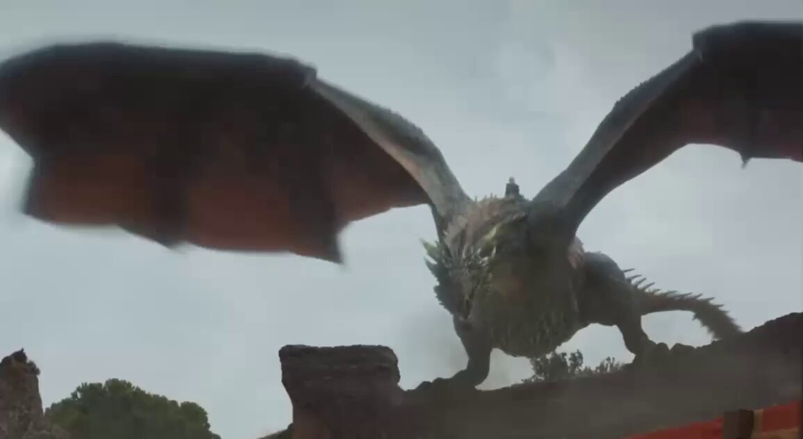O jeito que a Daenerys usava o Drogon pra farmar aura absoluta 😭