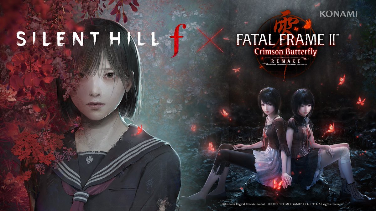 A special cosmetic collaboration between SILENT HILL f and the iconic Japanese horror adventure, Fatal Frame II: Crimson Butterfly REMAKE, is now live in SILENT HILL f! Update the game to claim it for free. #SILENTHILL #FatalFrame #CrimsonButterfly