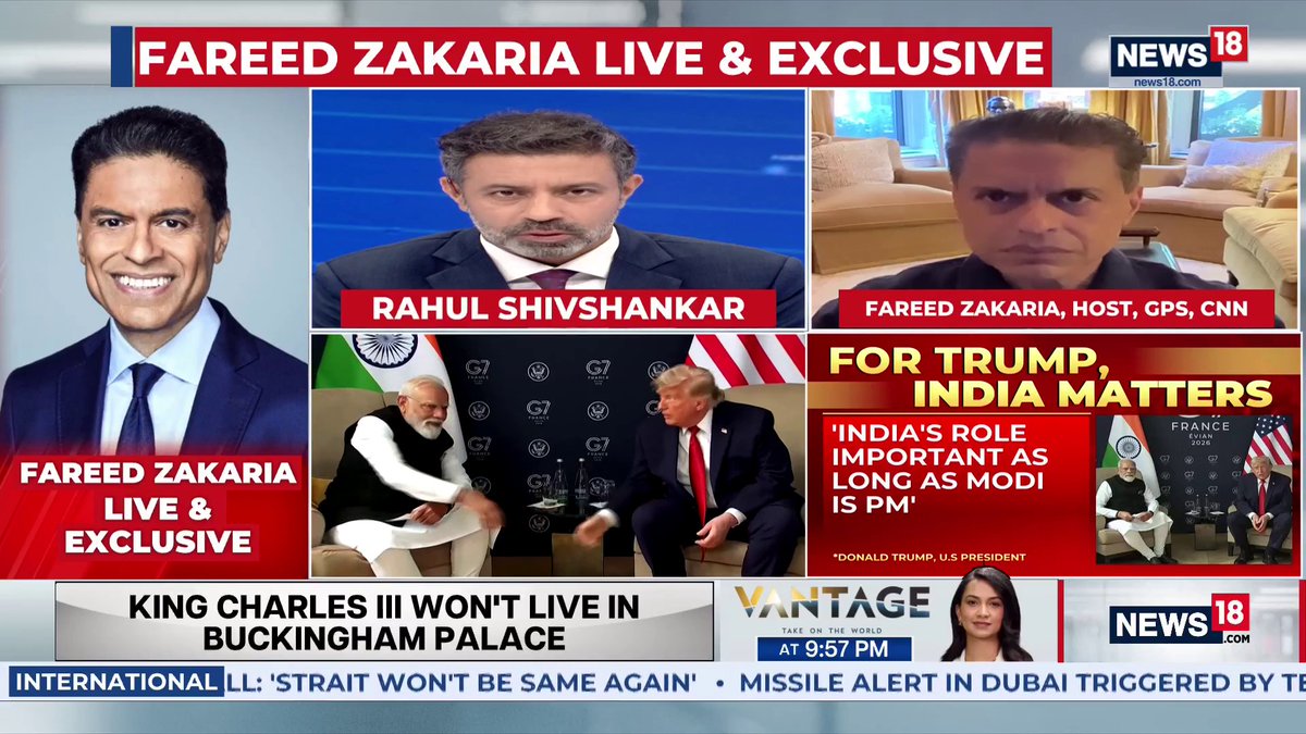 #Exclusive | PM Modi is the elected leader of a liberal democracy. He operates withing certain constraints. India can't put itself in a place where it becomes the member of Trump's board of peace. Pakistan can do that and they are reaping the benefits: Fareed Zakaria, CNN Host #G7Summit #TheHardFacts | Rahul Shivshankar