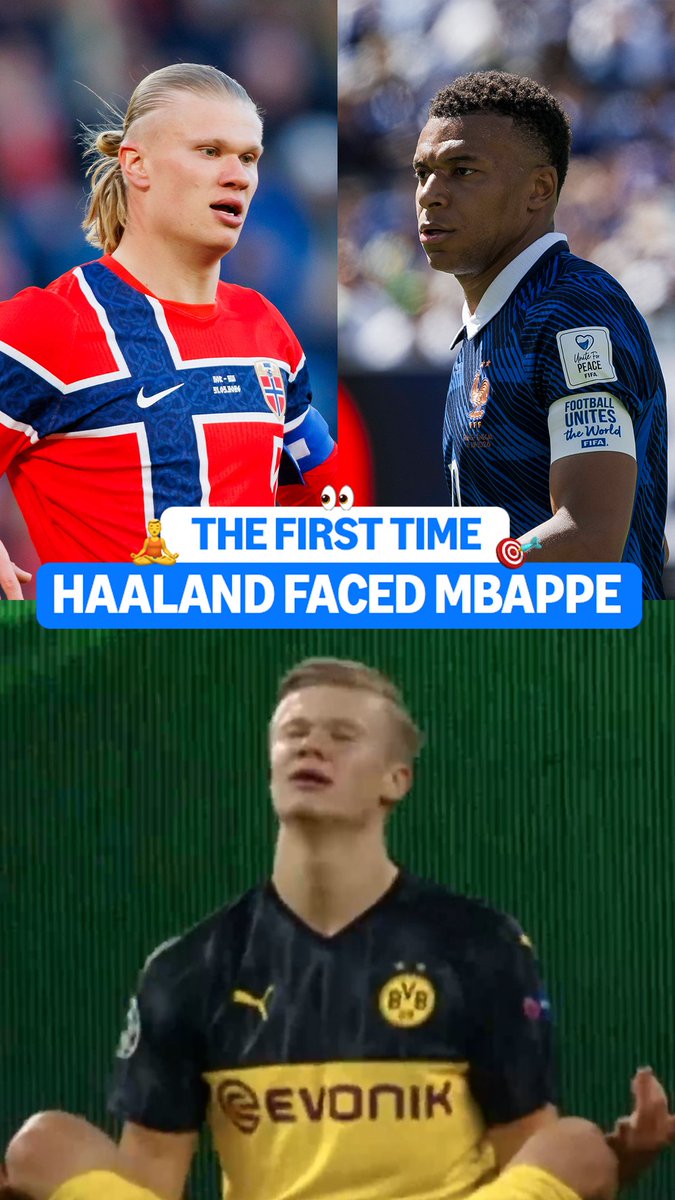 The FIRST-EVER meeting between Haaland &amp; Mbappe ⚔️⏮️👀 Watch 'Haaland: The Big Decision' on Viaplay available on Prime Video 🎥