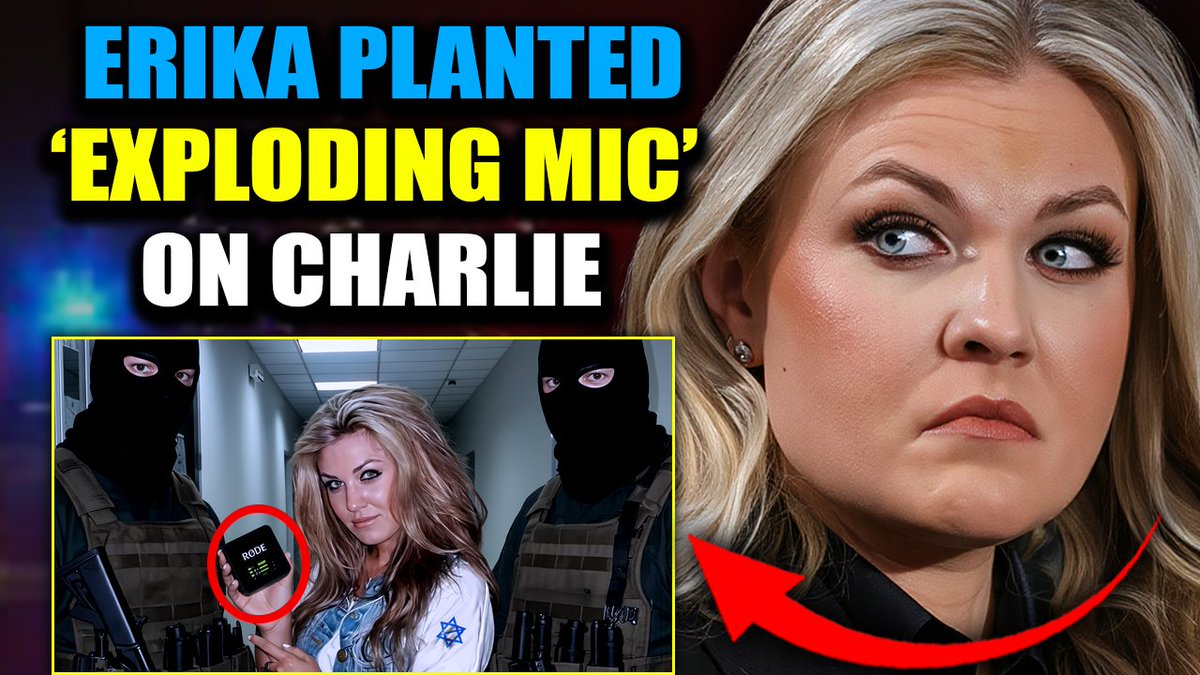 Iran Release Erika Kirk 'Mossad Files' Proving She Murdered Charlie With 'Exploding Mic' Erika Kirk is finished. Iranian hackers just destroyed the fed slop narrative and exposed Charlie's widow as a trained Mossad operative. She didn't just know her husband was going to die. She was tasked with orchestrating it. Using the Mossad's favorite technique - an exploding personal device. And now, for the first time we have the documents and video evidence they tried to delete that prove Erika's role in the assassination of her own husband.