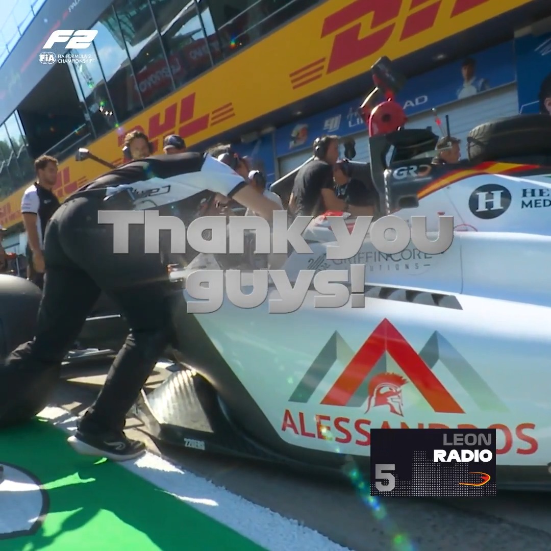 "WOO!" 📻 That moment when Noel León realised he had done enough to take his first @Aramco Pole Position Award 🥳🏆 #F2 #AustrianGP