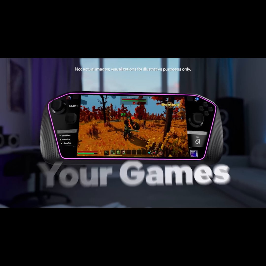 The power of a PC in the palm of your hand. Experience high-performance gaming on the go with the new Intel Arc G-series processors.