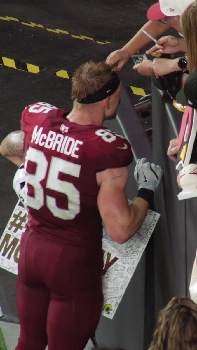 Fresh off Trey McBride's forehead 🫣 Arizona Cardinals