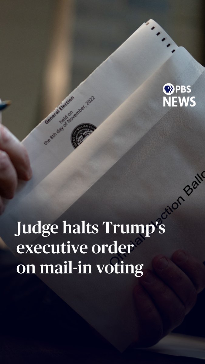A federal judge has halted President Donald Trump's executive order, which aimed to regulate mail-in voting and create a federal voter list. In her Thursday ruling, Judge Indira Talwani sided with nearly two dozen states in finding that "the Constitution does not grant the president any specific powers over elections." Her decision would apply to the November midterms, though the White House plans to appeal.