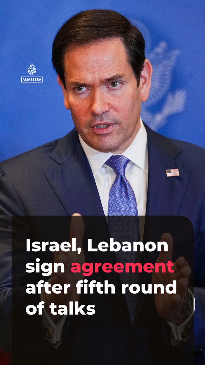 BREAKING: US, Israel, Lebanon sign trilateral framework agreement.