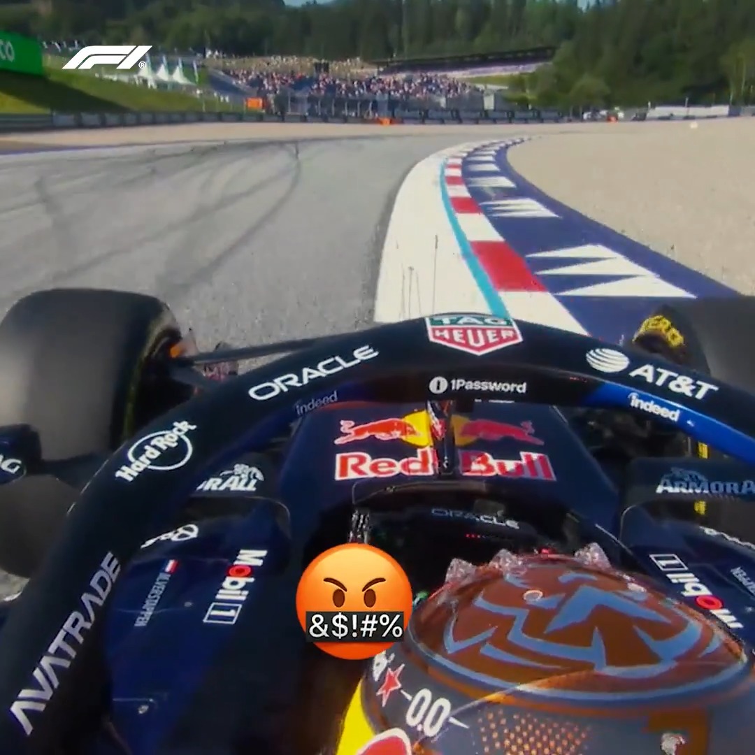 Things got a bit too close for comfort between George Russell and Max Verstappen in FP2! 😳 #F1 #AustrianGP