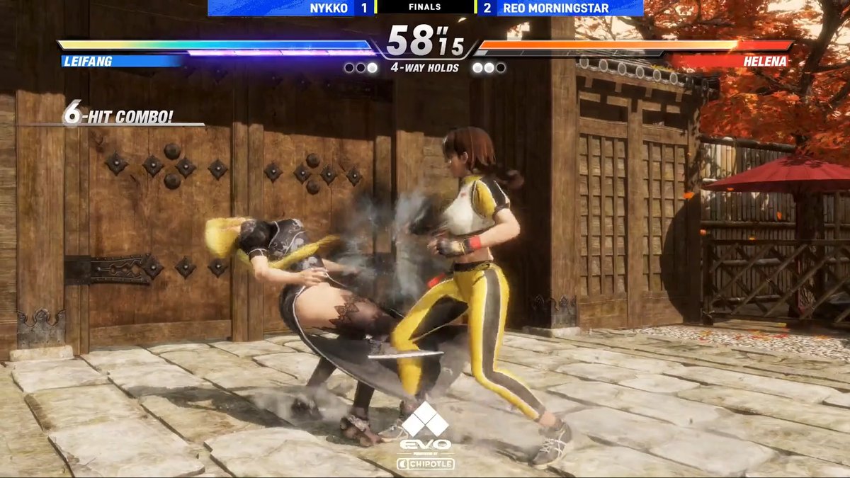 The winner of the Dead or Alive 6 Exhibition is reo morningstar! #Evo2026
