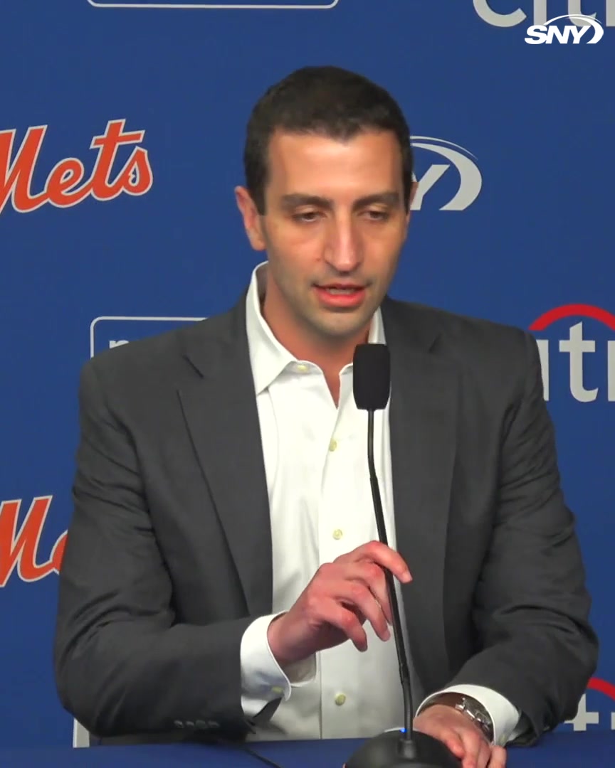 "Despite all of our efforts, Mendy's included, we haven't been able to get this going this year and I take responsibility for that." David Stearns opens his press conference by thanking Carlos Mendoza for his work with the Mets: