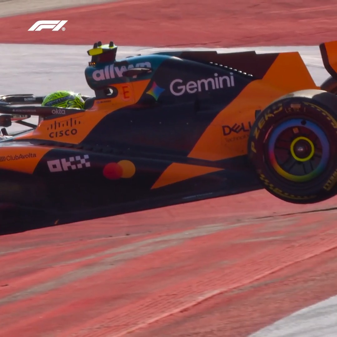 Spinning off over the kerb went Lando Norris in second practice... in rather spectacular style! 😵💫👀 #F1 #AustrianGP