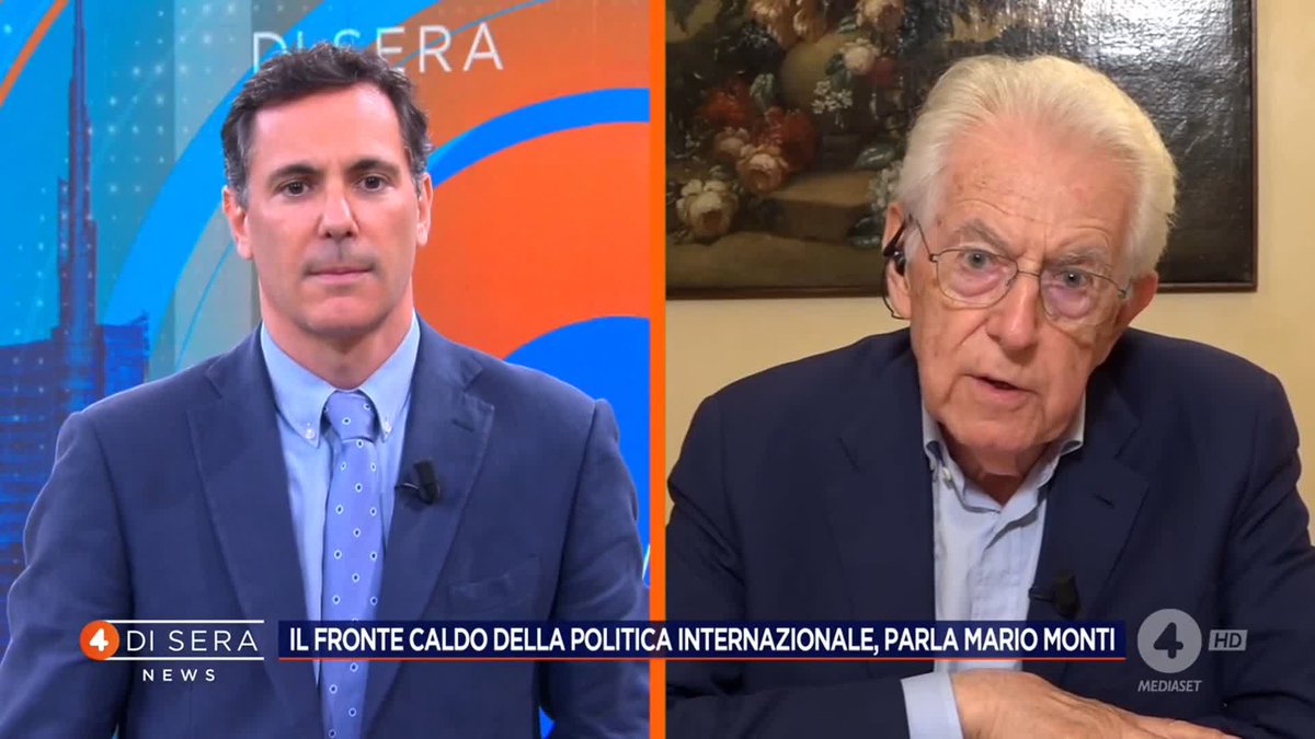 "Meloni, la personalità politica più forte in Europa" Mario Monti a #4disera News