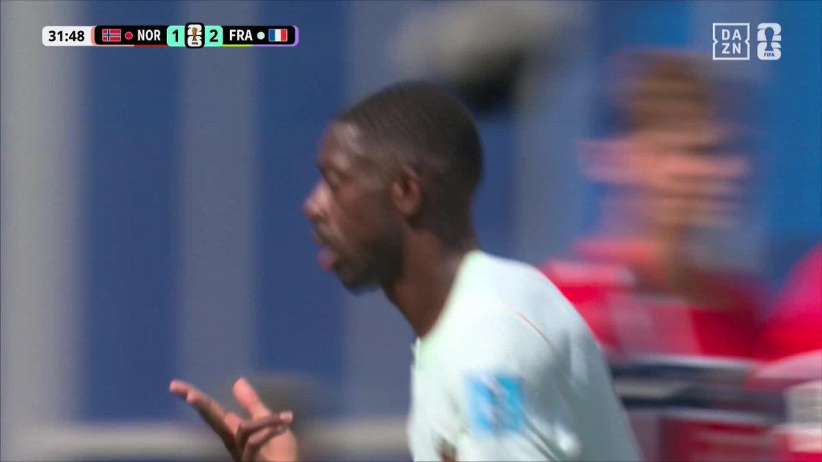前半からハットトリック⚽️⚽️⚽️ デンベレが大活躍🇫🇷 フランスを引っ張る 🏆️#FIFAワールドカップ グループI 🆚ノルウェー×フランス 📱#DAZN ライブ配信中 ※6/30(火) 2:00「ブラジル×日本」戦は DAZNで無料ライブ配信(登録不要) #本気で楽しむならDAZN コカ・コーラ