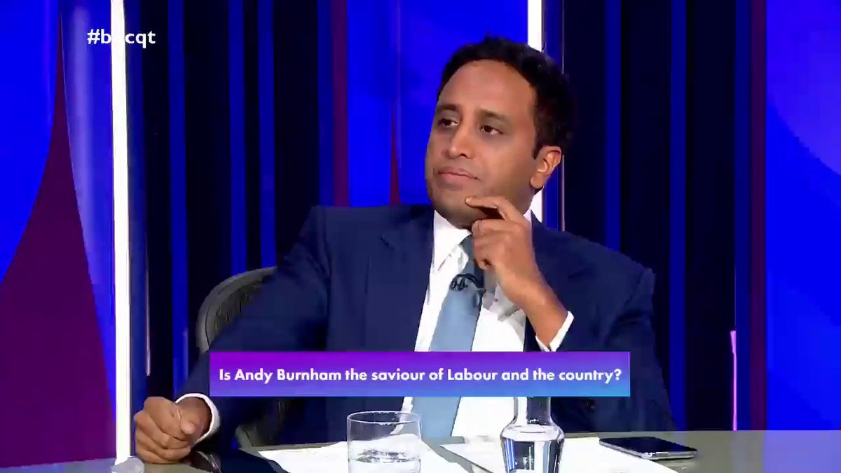 “This is again a situation where we have a career politician… foisted on the people of Britain as Prime Minister” Reform UK’s Zia Yusuf says if Andy Burnham is a “decent man”, then he will “put his case to the British people” and call a general election #bbcqt