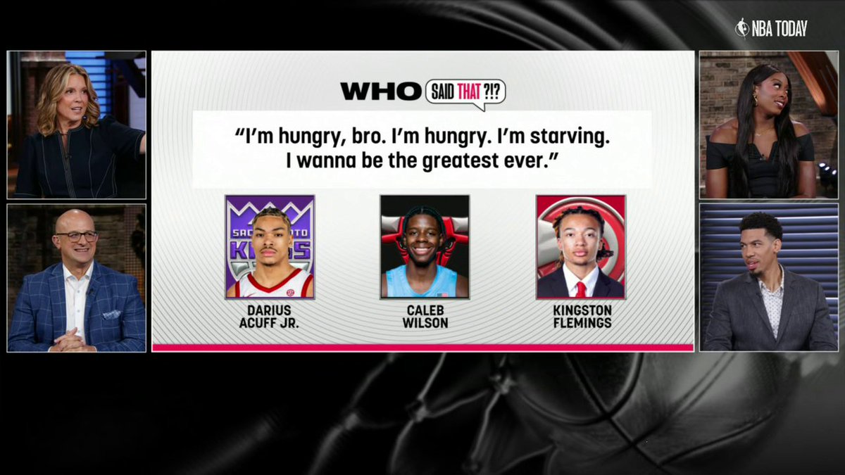 How well do you know the incoming rookie class? 🤔 See if you can beat the NBA Today panel in a draft edition of 'Who Said That?!?' 👀