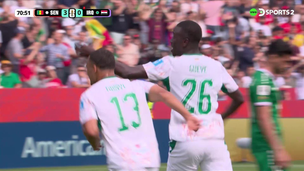4-0 DE SENEGAL A IRAK PARA ACOMODAR LA DIFERENCIA DE GOL EN EL TERCER PUESTO. 🇸🇳💥