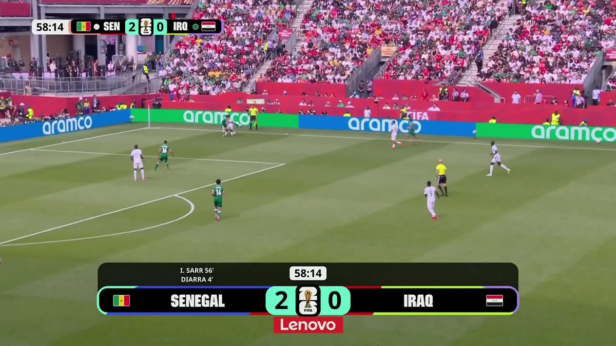 What a goal from Pape Gueye! One of the World Cup goals of the tournament. Wow 🤯